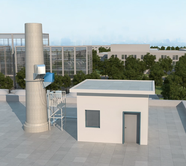 3D工业产品动画 废气在线监测仪-上海虎置三维动画制作公司