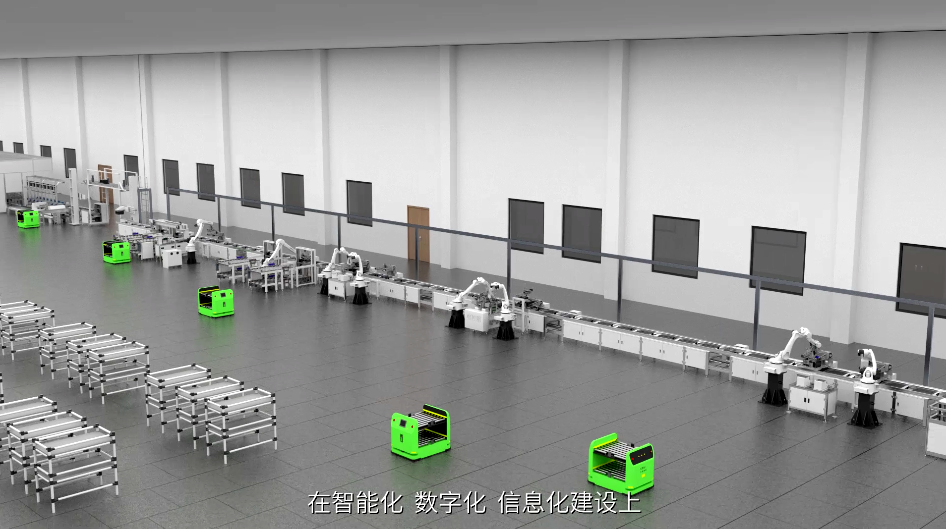 清华同方智能生产线三维动画 3d产线动画—上海虎置动画