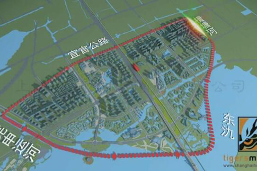 东氿新城王婆河以东城市规划动画
